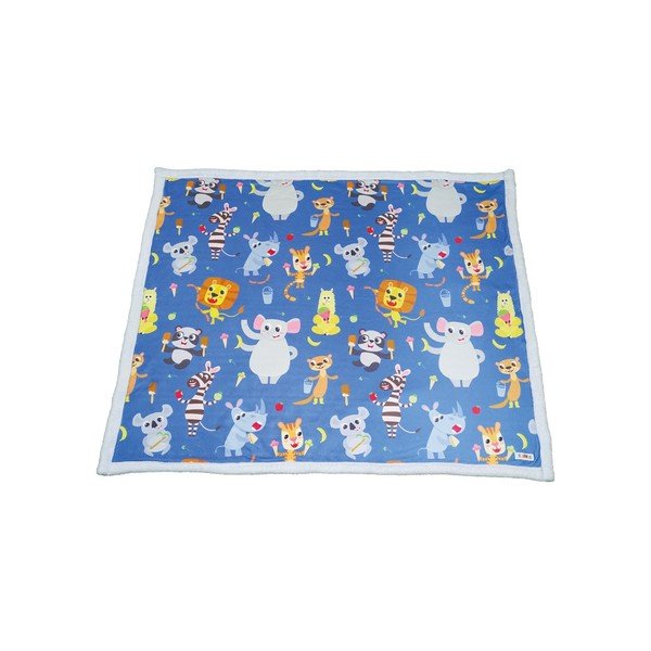 Niebieski koc dziecięcy 80x100 cm – OYO kids-image-1