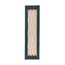 Wełniany chodnik tkany ręcznie w naturalnym kolorze/zielononiebieski 60x230 cm Apex Border Wool – Flair Rugs