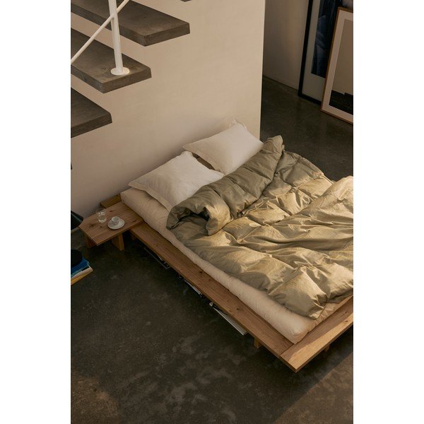 Brązowa szafka nocna z litego drewna sosnowego Japan – Karup Design-image-1