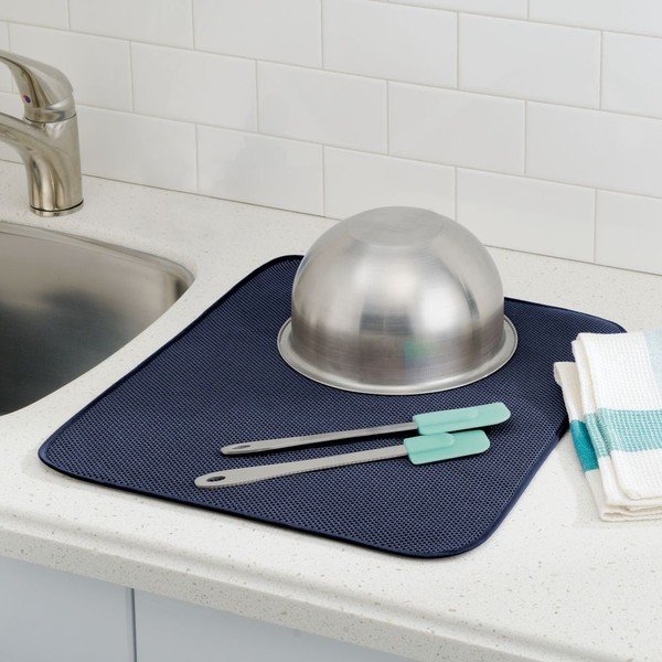 Ociekacz InterDesign iDry Kitchen Blue, 18x16 cm-image-1