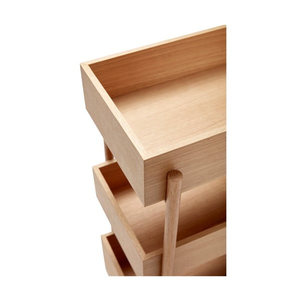 Konsola z litego drewna dębowego 34x43 cm Stack – Hübsch-image-3