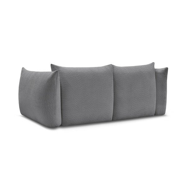 Szara sofa z materiału bouclé 234 cm Azra – Bobochic Paris-image-4