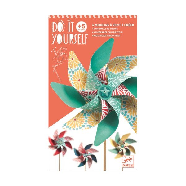 Zestaw do stworzenia 4 wiatraczków Djeco-image-3