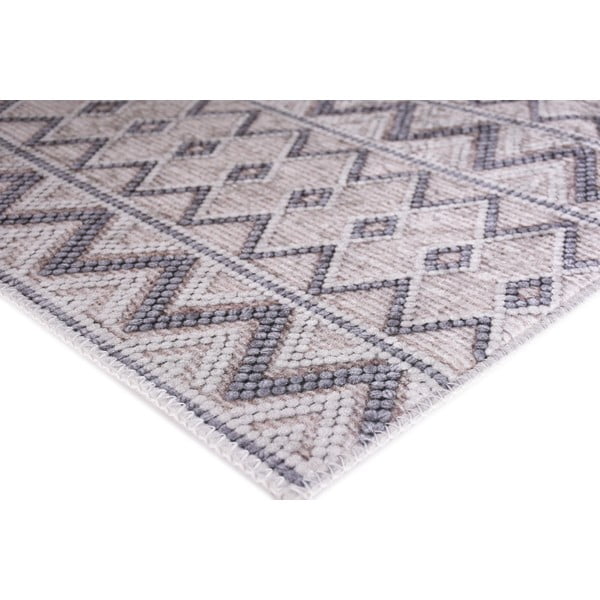 Szary dywan odpowiedni do prania 80x150 cm Zig Zag – Vitaus-image-2