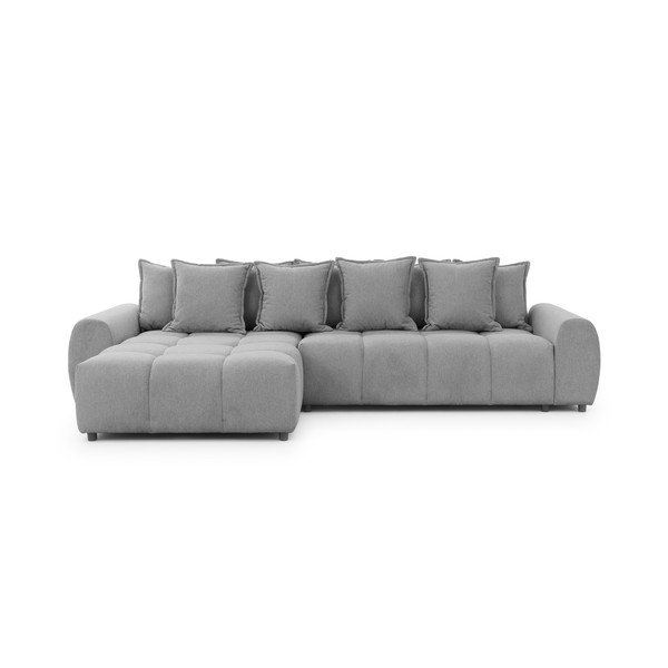 Szary narożnik (lewostronny/z szezlongiem) Albane  – Ropez