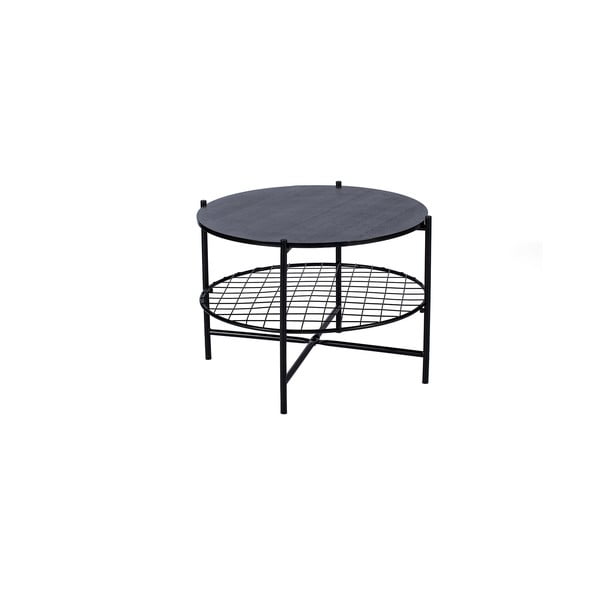 Czarny okrągły stolik Bonami Selection Joe, Ø 63 cm