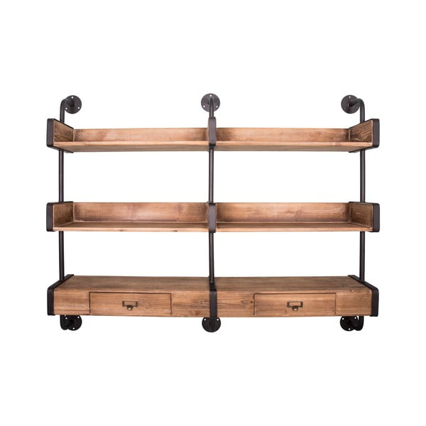Wielopoziomowa półka z litego drewna jodłowego 125 cm – Antic Line