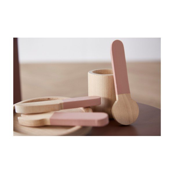 Zestaw naczyń dziecięcych z drewna do zabawy Flexa Play Tablewear-image-2