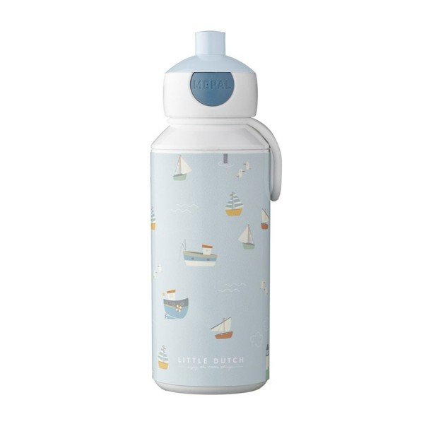 Biało-jasnoniebieska butelka dla dzieci 400 ml Sailors bay – Mepal
