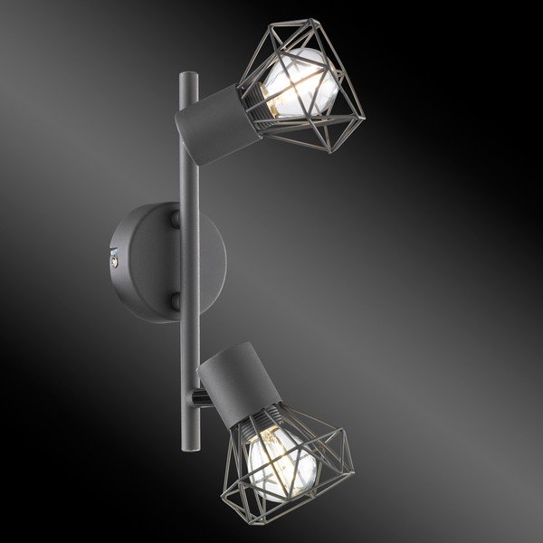 Czarna lampa punktowa 8x25 cm Ran – Fischer & Honsel-image-2