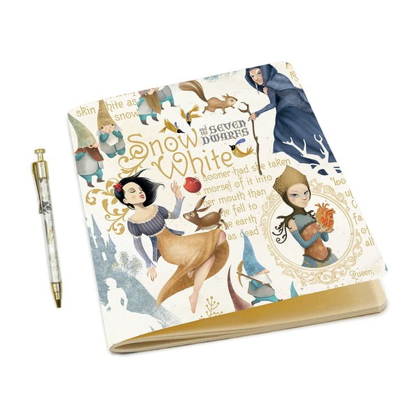Zeszyt w formacie A5 64 str. z długopisem Snow White – Kartos