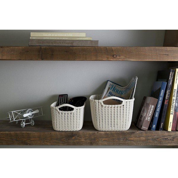 Biały koszyk Curver Knit, 3 l-image-1