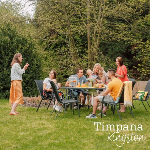 Zestaw metalowych mebli ogrodowych Timpana Kingston-image-1