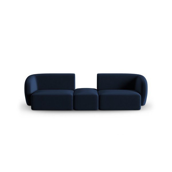 Niebieska aksamitna sofa 246 cm Paolo – Milo Casa
