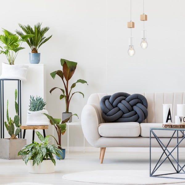 Lampa wisząca w biało-naturalnym kolorzeø 5 cm Orazio – LAMKUR-image-1