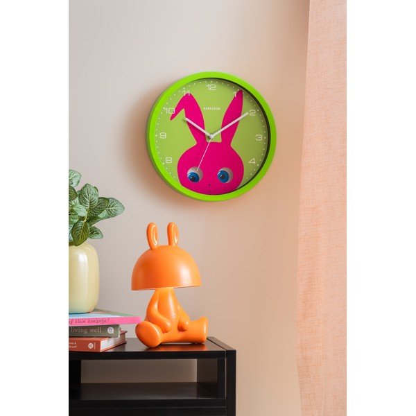 Zegar dziecięcy ø 31 cm Peekaboo Bunny – Karlsson-image-1