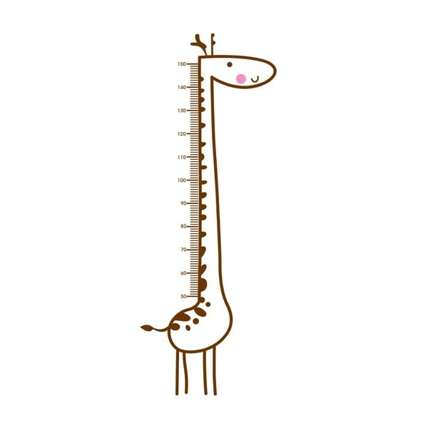 Naklejka dekoracyjna Giraffe Draw, 160x59 cm