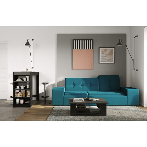 Stolik barowy z blatem w dekorze betonu 50x115 cm Aravis – TemaHome-image-1