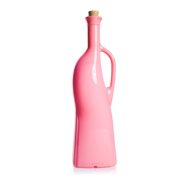 Różowa butelka na olej Mezzo Cork, 750 ml