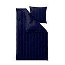 Ciemnoniebieska adamaszkowa pościel jednoosobowa 140x220 cm Noble – Södahl