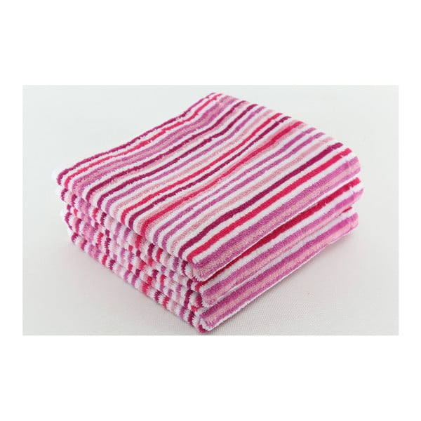 Zestaw 3 ręczników Collette Mauve, 50x100 cm