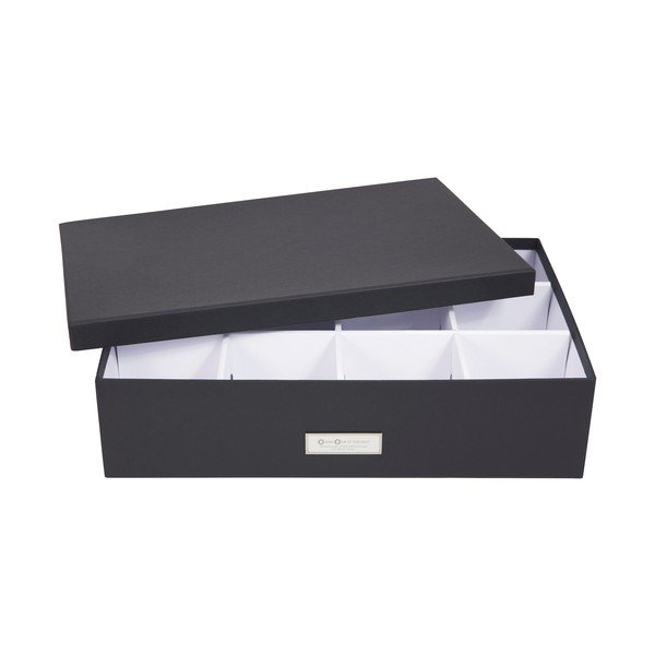 Ciemnoszare pudełko z przegródkami Bigso Box of Sweden Jakob-image-3