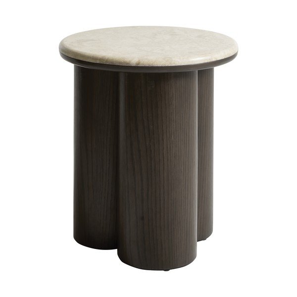 Okrągły stolik z marmurowym blatem ø 45 cm Piazze – Unique Furniture
