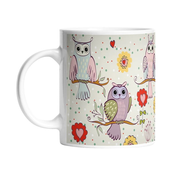 Kubek ceramiczny Owls in Love, 330 ml