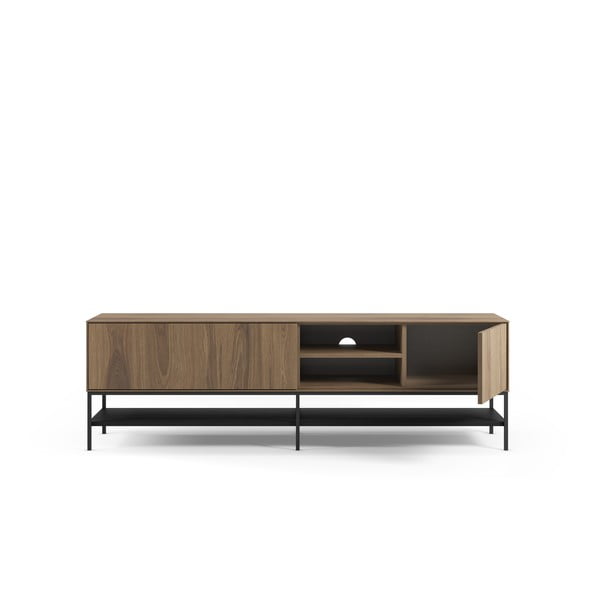 Szafka pod TV w dekorze dębu w naturalnym kolorze 180x55x35 cm Amira – Marckeric-image-3