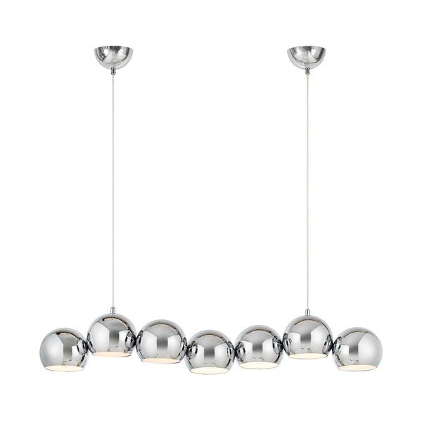 Metalowa lampa wisząca w kolorze srebra z metalowym kloszem Cupolo – Markslöjd