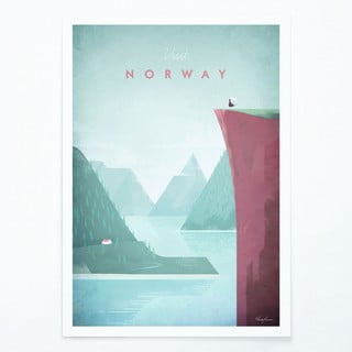 Plakat Travelposter Norway, 30 x 40 cm