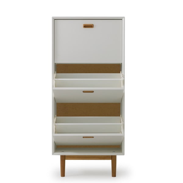 Biała uchylna szafka na buty Svea – Tenzo-image-3