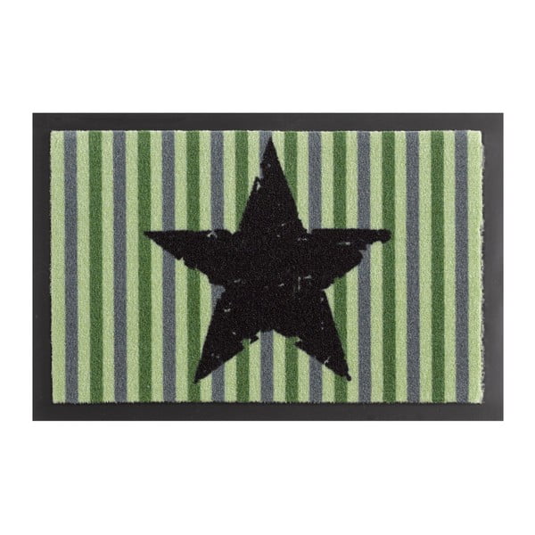 Wycieraczka Hanse Home STar Stripes Green, 40x60 cm