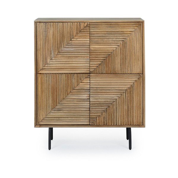 Szafka z litego drewna mango w naturalnym kolorze 92x110x40 cm Darsey – Bizzotto-image-1