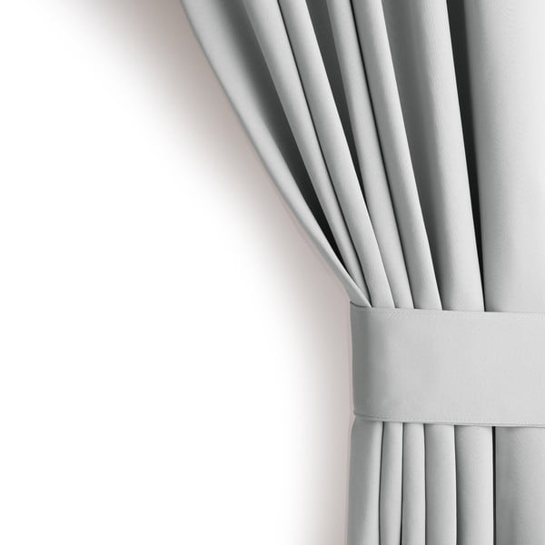 Jasnoszara zasłona częściowo zaciemniająca (dimout) 140x245 cm Kierra – Restilo-image-4