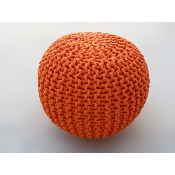 Pomarańczowy puf Oval 