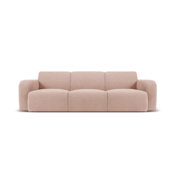 Różowa sofa z materiału bouclé 235 cm Molino – Micadoni Home