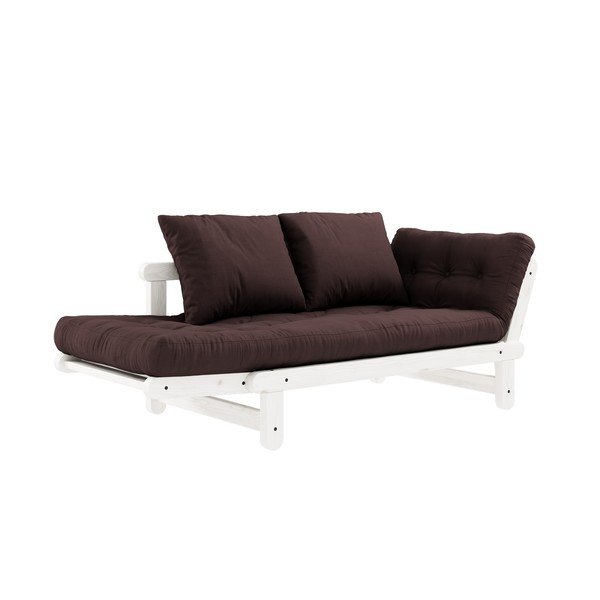 Sofa rozkładana Karup Design Beat White/Brown-image-4