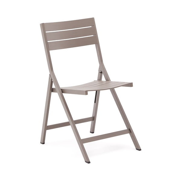 Jasnobrązowe metalowe krzesło ogrodowe Torreta – Kave Home