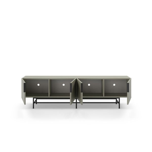 Zielonoszara szafka pod TV 200x54,5 cm Eldia – Marckeric-image-2