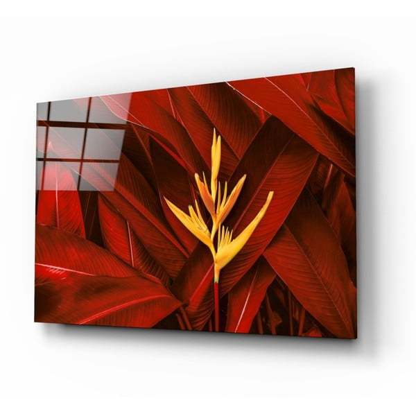 Szklany obraz Insigne Red Leaves, 72x46 cm