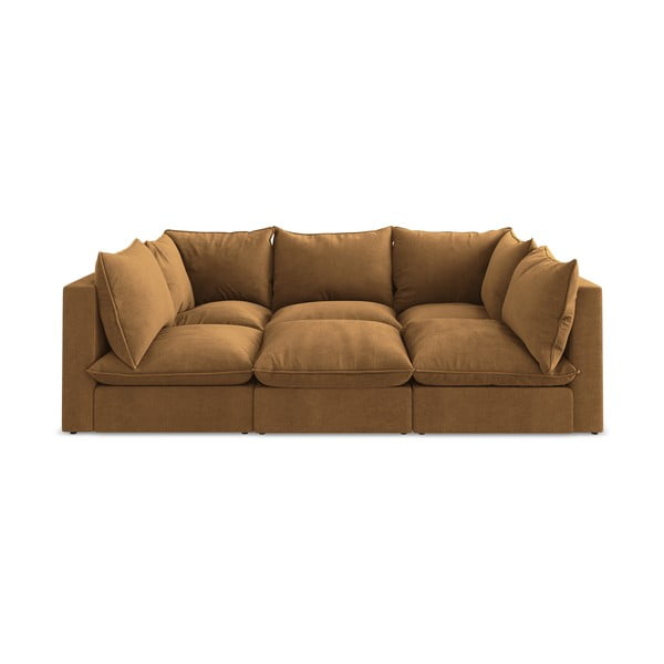 Sofa w kolorze terakoty 255 cm Manao – Makamii