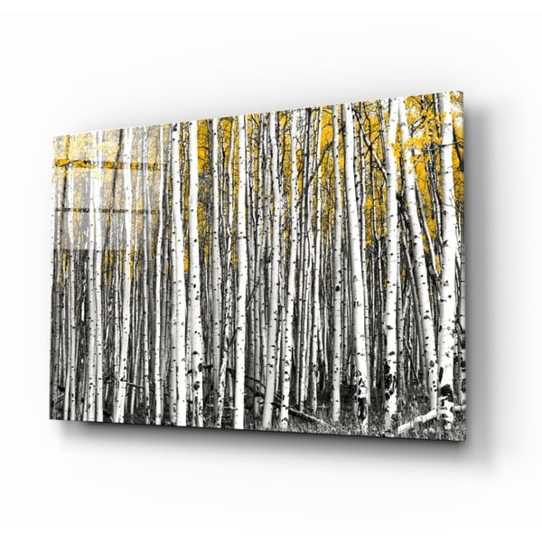 Szklany obraz Insigne Yellow Forest, 110x70 cm