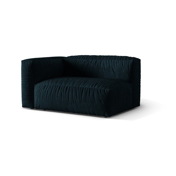 Ciemnoniebieski aksamitny moduł sofy (lewostronny) Martina – Micadoni -image-1
