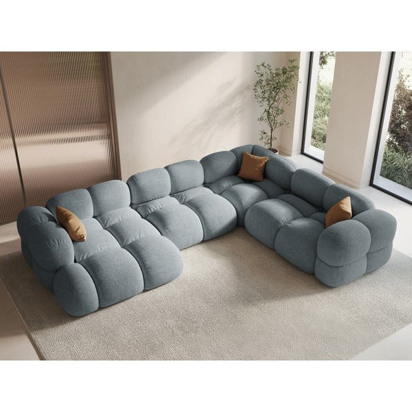 Jasnoniebieski narożnik (prawostronny/w kształcie litery U) Loretto – Cosmopolitan Design-image-1