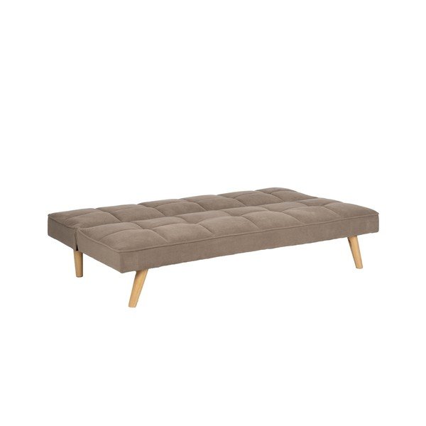 Beżowa rozkładana sofa  z tkaniny szenilowej 175 cm – Ixia-image-3