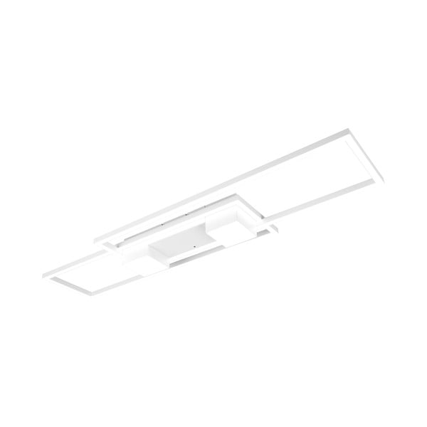 Biała lampa sufitowa LED ze zdalnym sterowaniem i ściemniaczem 28x100 cm Albany – Trio-image-1