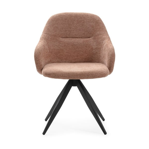 Jasnobrązowe tapicerowane fotele jadalniane zestaw z podłokietnikami 2 szt. Tamara – Marckeric-image-2