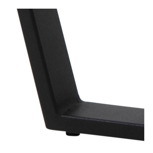 Czarny stolik z blatem w dekorze marmuru Actona Amble, ⌀ 77 cm-image-3