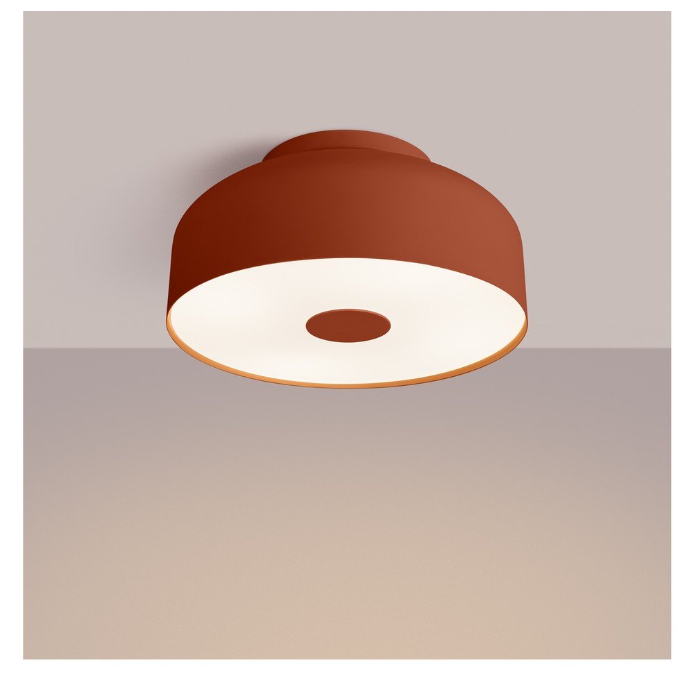 Pomarańczowa lampa sufitowa ø 30 cm Blacko – Sollux (zdjęcie 7)
